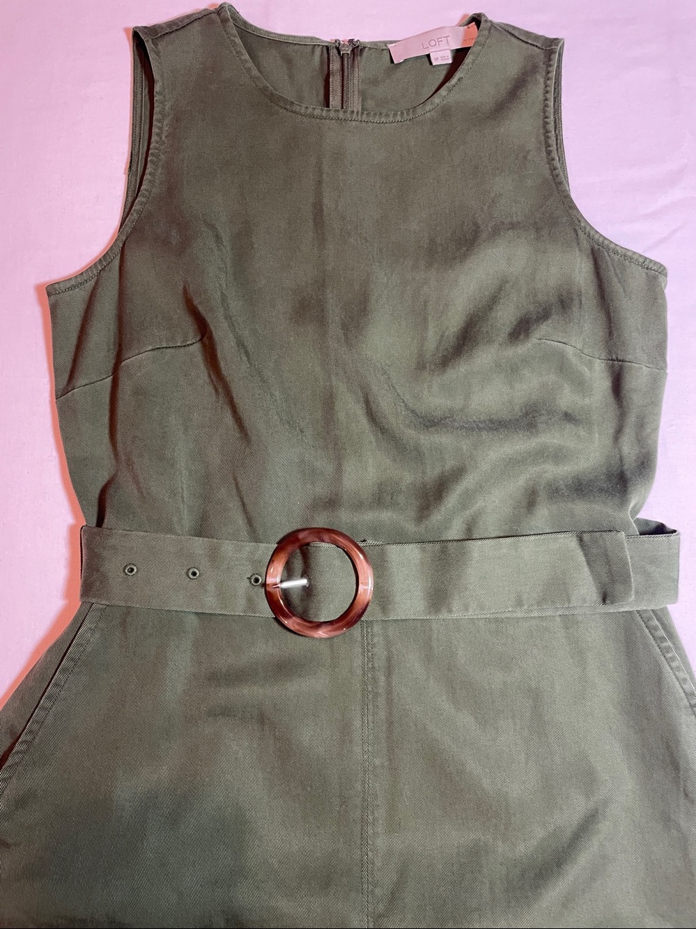 LOFT Olive Green Crewneck Jumper - Picture 5 of 8